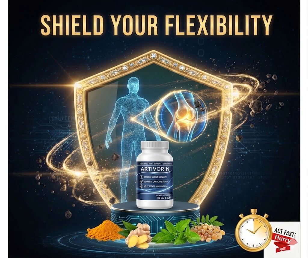 Artivorin shield your flexibility joint support graphic